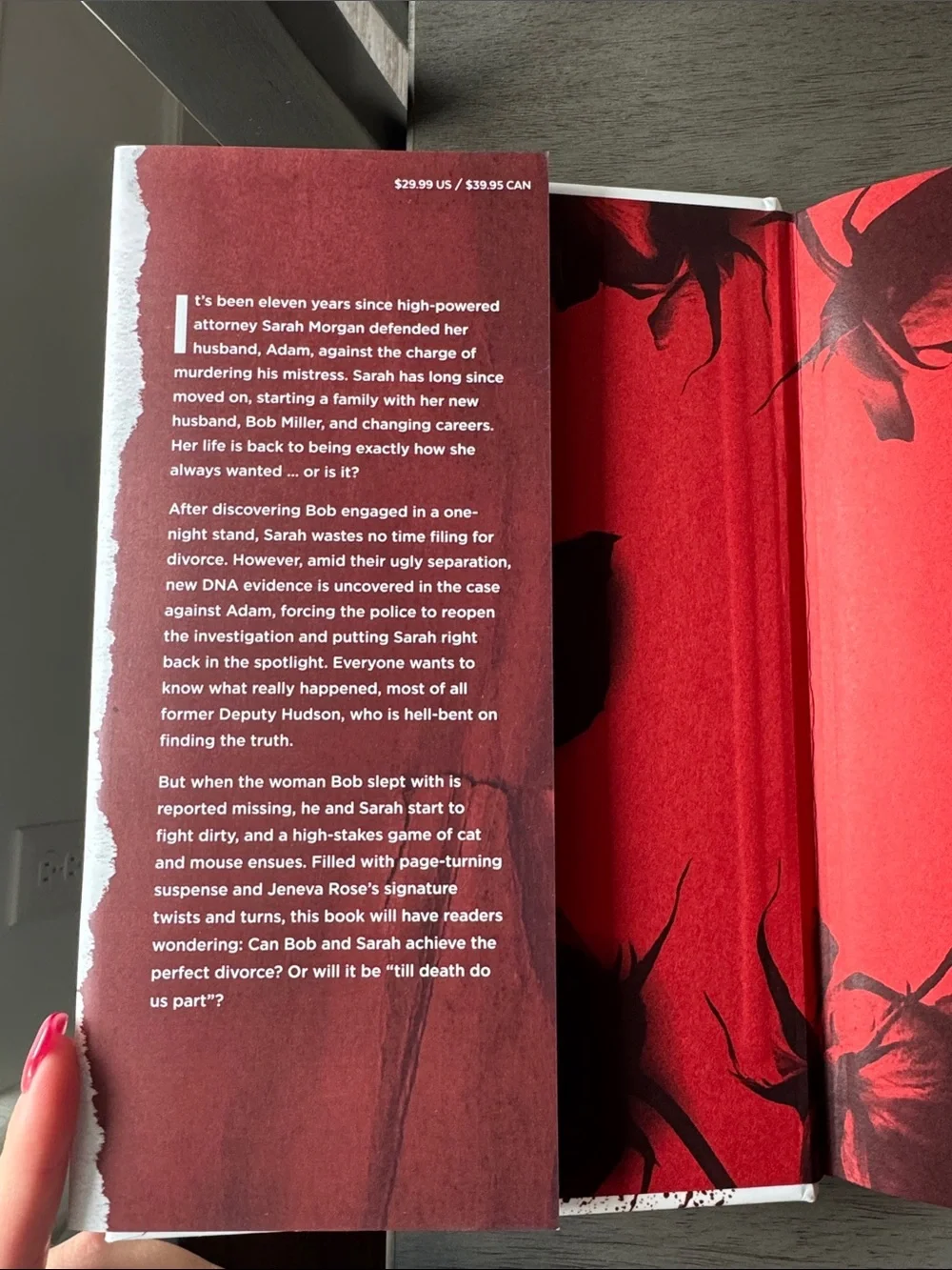 The Perfect Divorce by Jeneva — White & Red Cover